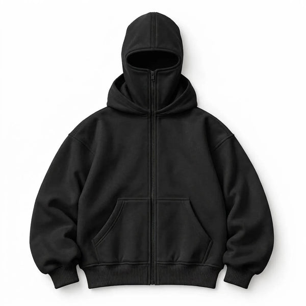 ANTI SOCIAL BALACLAVA ZIP-UP HOODIE