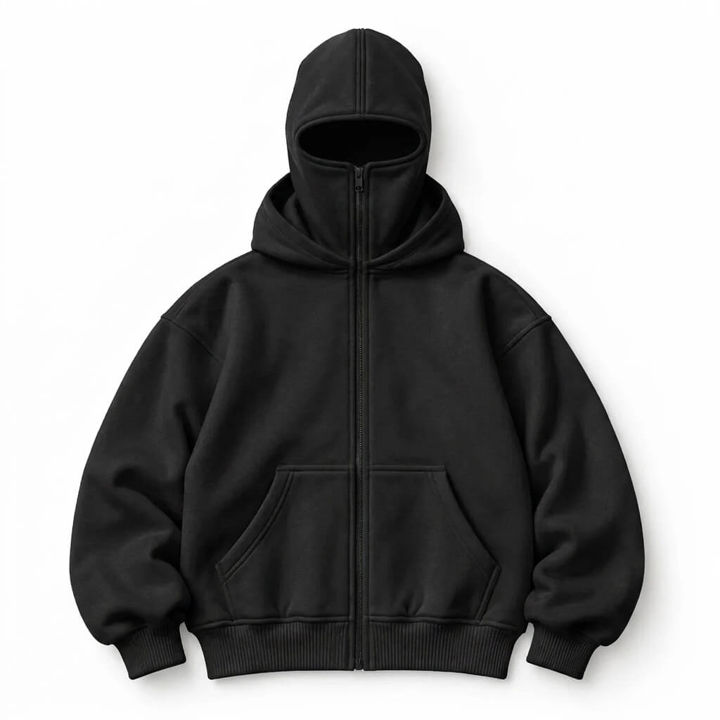 ANTI SOCIAL BALACLAVA ZIP-UP HOODIE