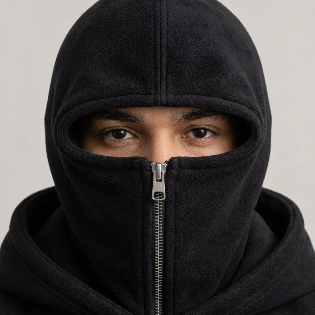ANTI SOCIAL BALACLAVA ZIP-UP HOODIE