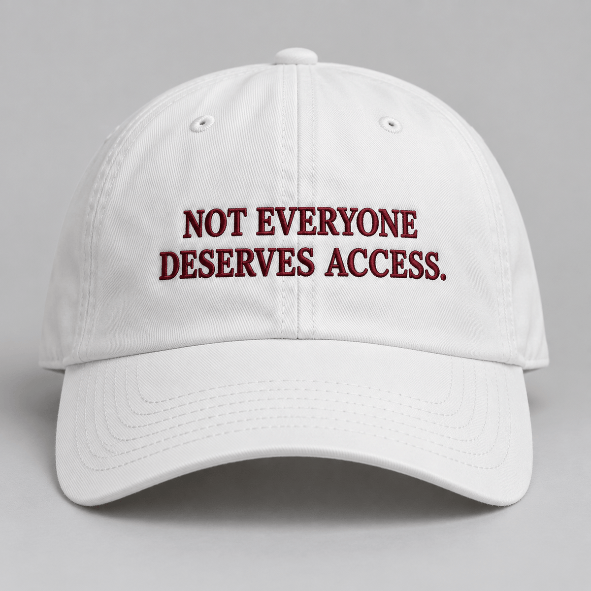 NOT EVERYONE DESERVES ACCESS.